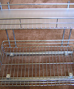 LYNK PROFESSIONAL® Slide Out Under Sink Cabinet Organizer - 11.5 in. wide x 18 inch deep - Sliding Pull Out Shelf for Inside Kitchen Cabinet or Under Sink - Lifetime Limited Warranty – Chrome 11.5x18 Chrome 43 71UKirbzcL