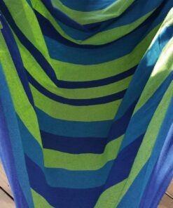 Hammock Sky Large Brazilian Hammock Chair Cotton Weave - Extra Long Bed - Hanging Chair for Yard, Bedroom, Porch, Indoor/Outdoor (Blue & Green) Blue & Green (Not Include Hanging Kit) 33 71UM8sqQJ0L 1