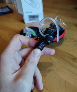 New bee Bluetooth Earpiece V5.0 Wireless Handsfree Headset with Microphone 24 Hrs Driving Headset 60 Days Standby Time for iPhone Android Samsung Laptop Trucker Driver (Black) Black 41 71UN9ssSRkL