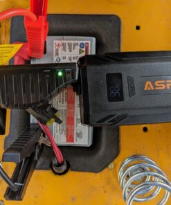 ASPERX Jump Starter, 1500A Peak Battery Jump Starter for Up to 7.0L Gas or 5.5L Diesel Engine, 12V Portable Battery Starter with 1.4 INCH LCD Display Black-C 57 71UO2jfWZfL