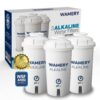 WAMERY Certified Alkaline Water Filter Replacement Fits Brita and Wamery Pitcher Cartridges 3-Pack, Increases Water pH. 3 Pack 16 71UO6iSnP9L