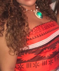 Disney Princess Disney Moana Necklace Light Up Magical Seashell Heart of Te Fiti 48 71UPD pb6nL