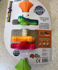 Fat Brain Toys MiniSpinny - Travel-Friendly Spinning, Textured Sensory Baby Toy Modern 22 71UPP21t4YL
