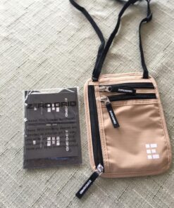 Travel Neck Wallet with RFID Blocking, Travel Neck Pouch Passport Holder for Women and Men Keep Valuables Safe One Size Desert Sand 31 71UPp1qzeVL