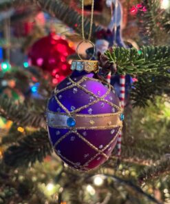 Kurt Adler GG0517 Glass Decorative Egg Ornament, 45Mm, Set Of 9 Kurt S. Adler YAMGG0517 26 71UQ9t7ByaL