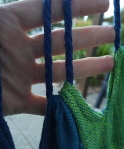 Sorbus Stylish Swing Chair - Fine Cotton Weave for Super Comfort & Durability - Hanging Hammock Chair w/2 Seat Cushions- Portable Outdoor Hanging Chair w/Hardware Kit - Indoor Outdoor Use - Max 265lbs Blue 44 71UQGa8yccL 1