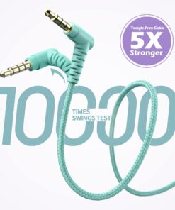 Kids Headphones, AILIHEN I35 On-Ear Headphones for School, 93dB Headphones Boy Girl, 3.5mm Wired Mic for Chromebook, Laptop (Green/Purple) Blue 30 71UQXICTitL