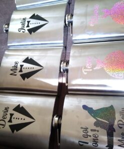 Gifts-Infinity 8 oz Hip Stainless Flask Set of 6 with Funnel 18 71URZdrVmfL