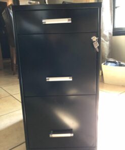 Office Dimensions 20225 File Cabinet, 18-Inch, Black 3 Drawer 41 71URsmDlVZL