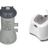 Intex Krystal Clear 1000 GPH Filter Pump & 15000 Gal Saltwater Chlorinator 41 71US r3klgL