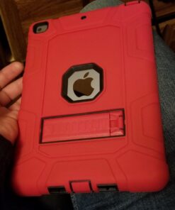 Rantice iPad 6th Generation Cases, iPad 5th Generation Case, iPad Air 2 Case, iPad 9.7 Case, Shockproof Rugged Drop Protection Cover Built with Kickstand for iPad 9.7'' A1893/A1954/A1822/A1823(Red) Red+Black 39 71USmLfRSjL