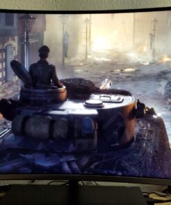 SAMSUNG 32" UR59 Series ViewFinity 4K UHD (3840x2160) Computer Monitor, Curved, HDMI, Display Port, 3-sided border-less, Eye Saver Mode LU32R590CWNXZA, Black 43 71UTke2JtcL