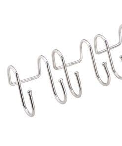 Pro Chef Kitchen Tools Double Utility Hooks - Dual S Hook 10 Pack Set - Hanging S Shaped Heavy Duty Metal Hooks for Outdoor Garage Home Storage Organization - Fits Utensil Rack Rails - Pot Hanger Bar 24 71UUebL8YLL