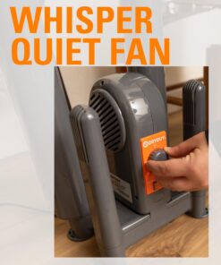 DryGuy Force Dry DX - Boot, Shoe, Garment & Gear Dryer - Convection Heating with Quiet Forced-Air Central Blower - 4 Drying Ports w/2 Extensions - Dries in 1-3 Hours - Heat/No Heat Switch & 3-Hr Timer 31 71UVc6V2N1L 2