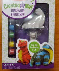 Melissa & Doug Created by Me! Dinosaur Figurines Craft Kit (2 Resin Dinosaurs, 6 Paints, Paintbrush) 27 71UVfj5acjL