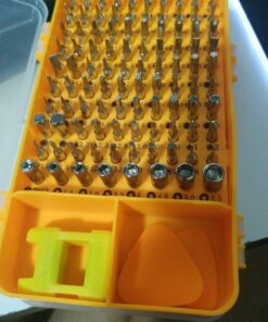 Precision Screwdriver Set Magnetic - Professional 110 in 1 Screw driver Tools Sets, PC Repair Tool Kit for Mobile Phone/Tablet/Computer/Watch/Camera/Eyeglasses/Other Electronic Devices 110 Yellow 49 71UVhxSp1L