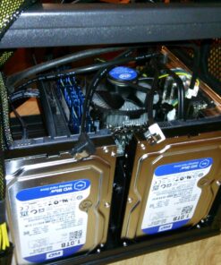 Thermaltake Core V1 SPCC Mini ITX Cube Gaming Computer Case Chassis, Interchangeable Side Panels, Black Edition, CA-1B8-00S1WN-00 118 71UXzUwgE8L