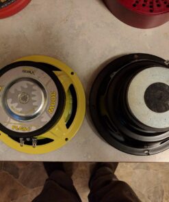 Pyle 6.5 Inch Mid Bass Woofer Sound Speaker System - Pro Loud Range Audio 300 Watt Peak Power w/ 4 Ohm Impedance and 60-20KHz Frequency Response for Car Component Stereo PLG64,Yellow 53 71UY5ijFJhL