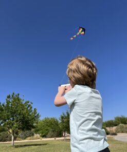 AGREATLIFE Rainbow Kite for Kids & Kites for Adults Easy to Fly, Kites for Kids Ages 4-8 Easy to Fly, Large Kites for Kids Ages 8-12, Kites for Toddlers Age 3-5, Beach Kite, Kids Kite for Beginner Classic Rainbow 41 71UYhMq0NgL 4