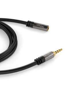 Alternative view of Headset Extension Lead/Extension Cable with Break-Proof Metal Plug – 6ft (Ideal for Connecting a Gaming Headset or Headphones with Microphone, TRRS, 4-Pole, 3.5mm Male to Female) by CableDirect 6 feet