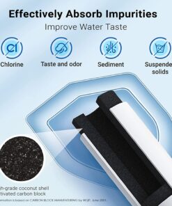 AQUA CREST DA29-00020B Replacement for Samsung HAF-CIN/EXP, DA29-00020B-1, RF28HMEDBSR, RF263BEAESR, RF4287HARS, HAF-CIN, DA97-08006A-1, RF28K9380SR, RF28HFEDTSR, Refrigerator Water Filter, 1 Filter 18 71UZZXjyl8L