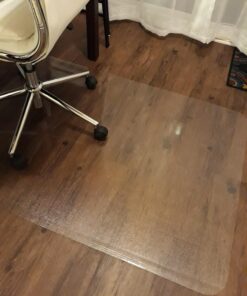Ilyapa Office Chair Mat for Hard Floors 36" x 48" Heavy Duty Clear, PVC Chair Mat for Hardwood and Tile Floors, Protective Floor Mat for Home or Office 36 x 48 inches 39 71Ub1T0Dr9L