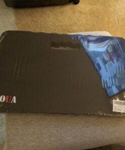 Large Kneeling Pad, High Density Foam Support Knee with Thick Kneeling Mat 17.8"x11"x1.5", Kneeler Pads for Work Gardening, Baby Bath, Yoga, Pray, Exercise, Fitness, 1 Pack BLACK 20 71UbLy1qLAL