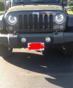 Opall Black Bezels Front Light Headlight Angry Bird Style Trim Cover for Jeep Wrangler JK JKU Rubicon Sahara 2007-2018, not for JL 38 71Ubem1cxoL