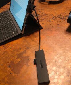 Anker 4-Port USB 3.0 Ultra Slim Data Hub for Macbook, Mac Pro/mini, iMac, Surface Pro, XPS, Notebook PC, USB Flash Drives, Mobile HDD, and More 0.7 ft USB-A 3.0 49 71Ubz2TXIML