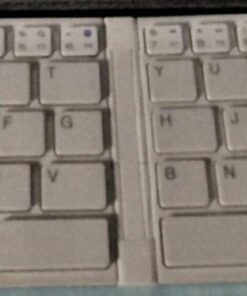 IKOS Folding Bluetooth Wireless Keyboard Slim Pocket Portable Travel Foldable Full Size Keyboard with Stand Holder for iPhone6-13 Max iPad Mini/Pro/Air, iOS Android Windows Laptop Smartphone/Tablet 45 71Ucqv6SZzL