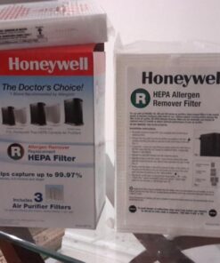 Honeywell HEPA Air Purifier Filter R, 3-Pack for HPA 100/200/300 and 5000 Series - Airborne Allergen Air Filter Targets Wildfire/Smoke, Pollen, Pet Dander, and Dust 3 pack 24 71UcwJcYc5L