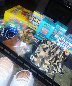 Adorox Tie-dyed Camouflage Drawstring Tote Bags Party Favors Arts & Crafts (Camouflage (12 Bags)) 19 71UcyzNYzBL