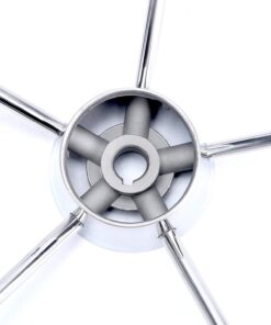 Amarine-made13-1/2 Inch 5-Spoke Destroyer Style Stainless Boat Steering Wheel 18 71UdAAjcj L