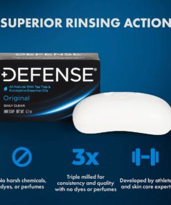 Defense Soap 4.2 Oz Bar - 100% Natural Tea Tree and Eucalyptus Oil Classic 4.2 Ounce (Pack of 1) 16 71UdVXMnTEL