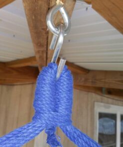 Hammock Sky Large Brazilian Hammock Chair Cotton Weave - Extra Long Bed - Hanging Chair for Yard, Bedroom, Porch, Indoor/Outdoor (Blue & Green) Blue & Green (Not Include Hanging Kit) 34 71UeHJsCt8L 1