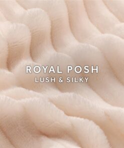 Sunbeam Royal Posh Ribbed Champagne Heated Personal Throw / Blanket, Cozy-Warm, Adjustable Heat Settings Ribbed Throw 20 71Uebi9eCbL