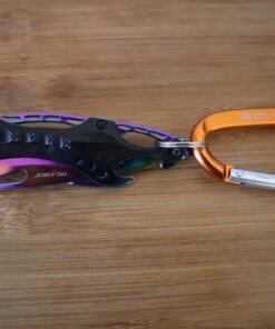 Tac Force- TF-705 Series - Bottle Opener, Glass Punch and Pocket Clip, Tactical, EDC, Rescue Rainbow 47 71UetAc1KwL