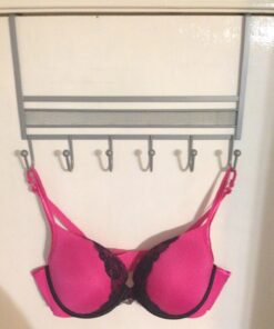 Deco Brothers Over The Door Hook Organizer with 6 Hooks, Silver 38 71UfCeiiYaL