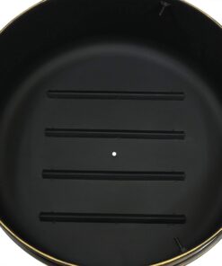 Sunnydaze 24-Inch Cauldron Style Outdoor Fire Pit Bowl with Spark Screen, Log Poker, and Wood Grate - Dark Bronze Finish 24 in 20 71Ug9riZS0L