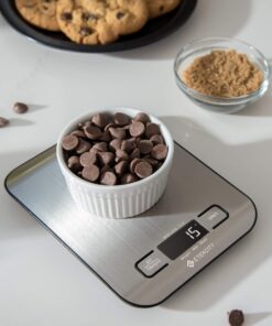 Etekcity Food Scale, Digital Kitchen Scale, 304 Stainless Steel, Weight in Grams and Ounces for Baking, Cooking, and Meal Prep, LCD Display, Medium Basic Medium Size 43 71UgfjhMV8L