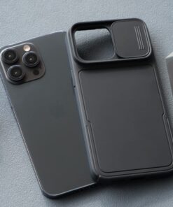 Simtect Designed for iPhone 14 Pro Max Case with Sliding Camera Cover, Shockproof & Mil-Grade Protective Phone Case for iPhone 14 Pro Max 6.7"- Black 1. Space Black 95 71UhgUgUwL 1