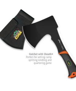 OUTDOOR EDGE Outfitter, 9-Piece Field to Freezer Hunting & Game Processing Knife Set with Caping Knife, Gut-Hook Skinner, Boning/Fillet Knife, Sharpener, Axe, Wood/Bone Saw, Spreader, Gloves 14 71UjtJRLHL