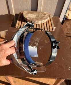 Sellstrom Advantage Series Face Shield - Clear Window with Standard Binding - Comfortable Ratcheting Headgear, ANSI Z87.1+ (S30120) 1 Count (Pack of 1) 25 71Ujx1fjHBL