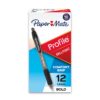 Paper Mate Profile Retractable Ballpoint Pens, Bold (1.4mm), 12 Count Black 23 71Uk dPJIcL