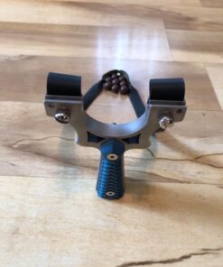 Tongtu Stainless Steel Slingshot with 2 Rubber Bands 50 Slingshot Ammos for Hunting Adult Outdoor Catapult Slingshot with Sight blue 20 71Uko4ffE8L