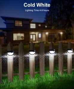 OTHWAY Solar Fence Post Lights Wall Mount Decorative Deck Lighting, Black, 4 Packs 27 71UkoGVRcZL