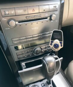 Nulaxy Bluetooth Car FM Transmitter Audio Adapter Receiver Wireless Handsfree Voltmeter Car Kit TF Card AUX 1.44 Display - KM18 Golden 30 71UlJ2jUtPL