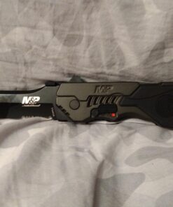 Smith & Wesson SWMP4LS 8.6in S.S. Assisted Folding Knife with 3.6in Serrated Clip Point Blade and Aluminum Handle for Outdoor Tactical Survival and EDC , Black 46 71UlQ cwvQL