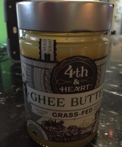 4th & Heart Vanilla Bean Grass-Fed Ghee, 9 Ounce, Keto, Pasture Raised, Lactose and Casein Free, Certified Paleo 9 Ounce (Pack of 1) 46 71UlZmw4GqL