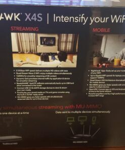 NETGEAR Nighthawk X4S Smart WiFi Router (R7800) - AC2600 Wireless Speed (up to 2600 Mbps) | Up to 2500 sq ft Coverage & 45 Devices | 4 x 1G Ethernet, 2 x 3.0 USB, and 1 x eSATA ports 34 71UmTGEfZL